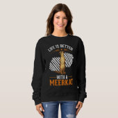 Sweatshirt avec une suricate (Devant entier)