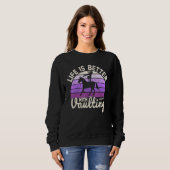 Sweatshirt avec Vaulting acrobatics retro voûte fille (Devant entier)