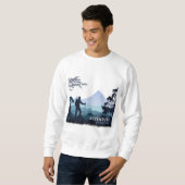 Sweatshirt Aventure Randonnée, Aventure à chaque étape (Devant entier)