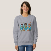 Sweatshirt Aventure sous-marine avec des amis (Devant entier)