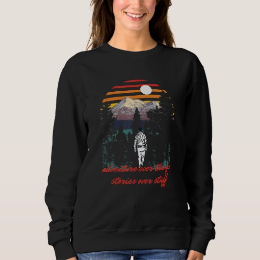 Sweatshirt Aventure sur les choses Histoires sur Stuff Camper (Devant)