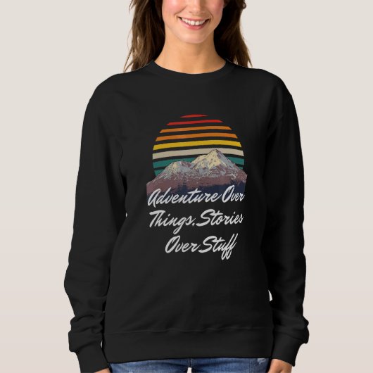 Sweatshirt Aventure sur les choses Histoires sur Stuff Camper (Devant)