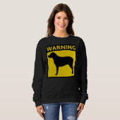 Sweatshirt Avertissement de chien du Labrador Retriever (Devant entier)