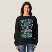 Sweatshirt Avion Plus Simple À Comprendre L'Aviation Pilote (Devant entier)