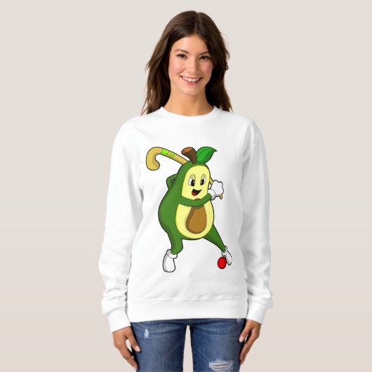 Sweatshirt Avocado at hockey (Devant entier)