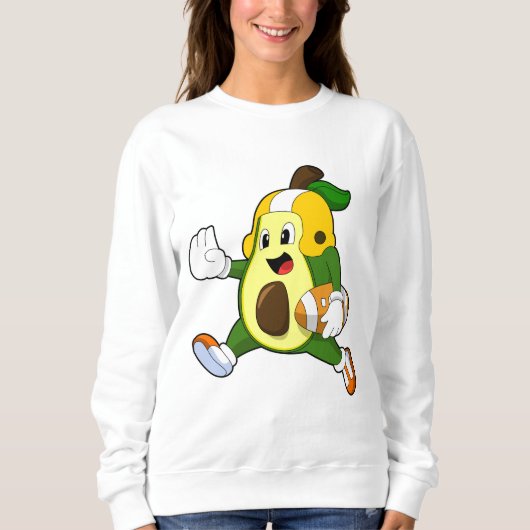 Sweatshirt Avocado au football (Devant)