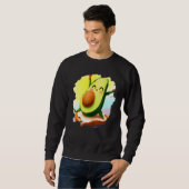 Sweatshirt Avocado Dancing on Toast Cute Avocado Bread Foodie (Devant entier)