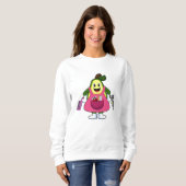 Sweatshirt Avocado en coiffeur avec ciseaux et comb (Devant entier)
