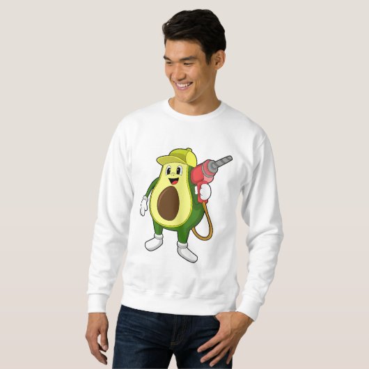 Sweatshirt Avocado en tant que artisan avec exercices (Devant entier)