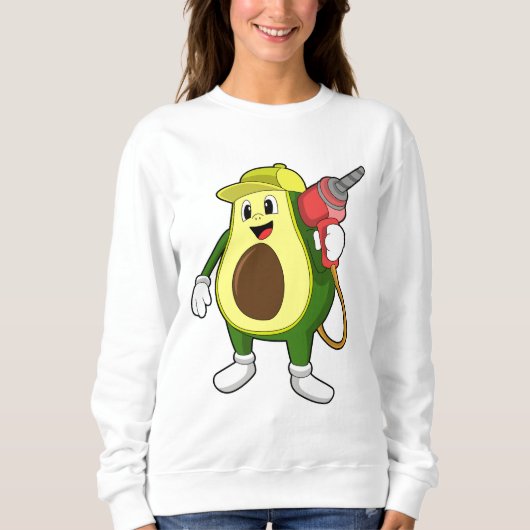 Sweatshirt Avocado en tant que artisan avec exercices (Devant)