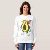 Sweatshirt Avocado en tant que artisan avec exercices (Devant entier)
