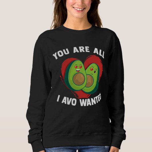 Sweatshirt Avocado  Fitness Vegan Salad Lifestyle (Devant)