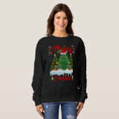 Sweatshirt Avocado Fruit Lights Xmas Tree Santa Avocado Chris (Devant entier)