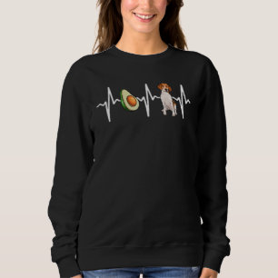 Sweatshirt Avocado Harrier Heartbeat Chien