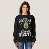Sweatshirt Avocado  Healthy Fruit Guacamole Vegetarian Vegan  (Devant entier)