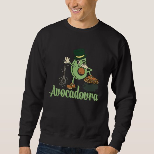 Sweatshirt Avocado  Healthy Fruit Guacamole Vegetarian Vegan  (Devant)