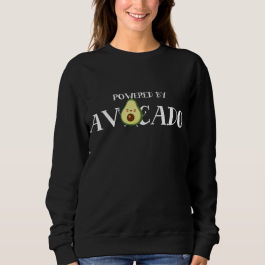 Sweatshirt Avocado Powered Guacamole Toast Superfood Vegetari (Devant)
