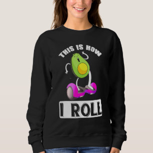Sweatshirt Avocado sur une roue Hoverboard Electric Skateboar