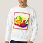 Sweatshirt Avocado tropical, fraise et mangue. Commandez dès (Devant)