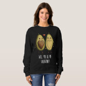 Sweatshirt Avocado Valentines Day  2 (Devant entier)