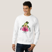 Sweatshirt Avocat coiffeur avec ciseaux et peigne (Devant entier)