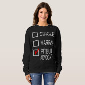 Sweatshirt Avocat de Pitbull Imprimer (Devant entier)