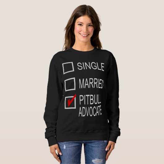 Sweatshirt Avocat de Pitbull Imprimer (Devant entier)