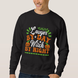 Sweatshirt Avocat Jour Sorcière Nuit Halloween