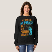 Sweatshirt Avocat retraité Pêche Retraite (Devant entier)