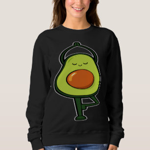 Sweatshirt Avocat Yoga Fruitier Fitness Soulagement Du Stress