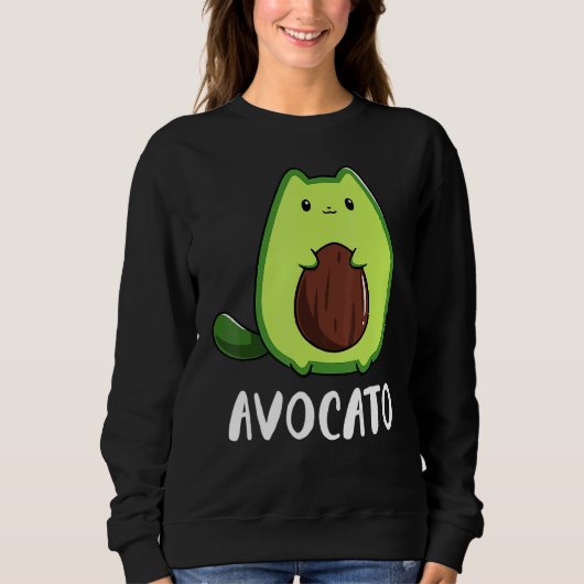 Sweatshirt Avocato Avocado Cat (Devant)