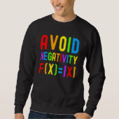 Sweatshirt Avoid Negativity Kids Math Math Equation Math Gee (Devant)