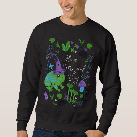 Sweatshirt Avoir Un Jour Magique Cute Esoteric Frog Animal Ar (Devant)