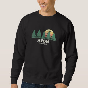 Sweatshirt Avon Ct Vintage Throwback Tee Retro les années 70