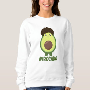 Sweatshirt Avrocado Avocado Word Jeu Drôle Nourriture Verte