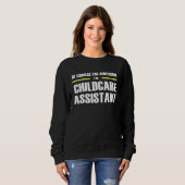 Sweatshirt Awesome Childcare Assistant (Devant entier)