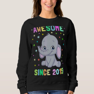 Sweatshirt Awesome Depuis 2015 Anniversaire Garçon fille mign