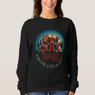 Sweatshirt Awesome Epic Legend Juillet 1942 80 Anniversaire V