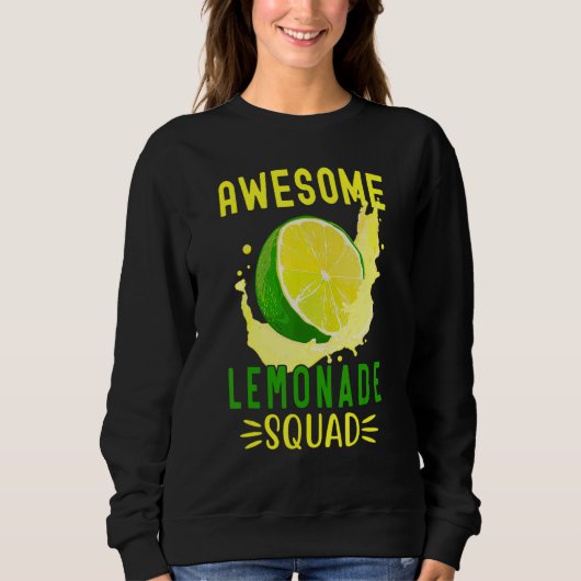 Sweatshirt Awesome Lemonade Squad For Lemonade Stand Summer V (Devant)