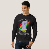 Sweatshirt awesome lgbt pride love more pride less prejudice  (Devant entier)