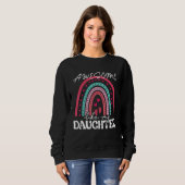 Sweatshirt Awesome Like My Daughter  Men  Fathers Day Dad 12 (Devant entier)