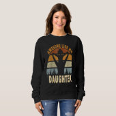 Sweatshirt Awesome Like My Daughter Retro Men Dad Fathers 9 (Devant entier)