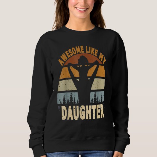 Sweatshirt Awesome Like My Daughter Retro Men Dad Fathers 9 (Devant)