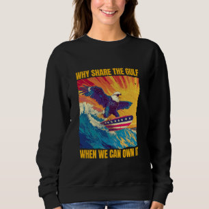 Sweatshirt Awesome Patriotic surf Eagle en Amérique Golfe Oc