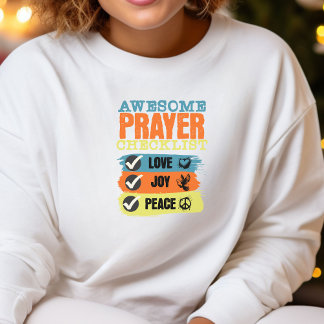 Sweatshirt Awesome Prayer Checklist Faith