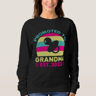 Sweatshirt Awesome Promoted to grandma 2023 pregnancy announc
