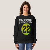 Sweatshirt Awesome Since 2000 Tennis 22nd Birthday 22 Years O (Devant entier)
