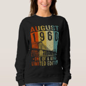 Sweatshirt Awesome Since August 1960 One Of A Kind (Devant)