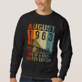 Sweatshirt Awesome Since August 1963 One Of A Kind (Devant)