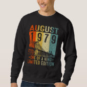 Sweatshirt Awesome Since August 1979 One Of A Kind (Devant)